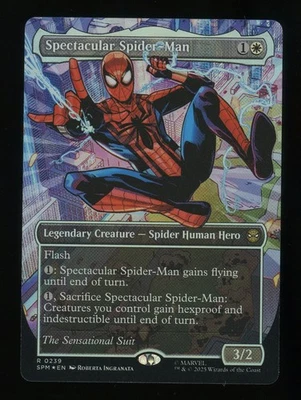 Spectacular Spider-Man (0239) (Borderless) (Textured Foil) Marvel's Spider-Man - Image 1 of 4