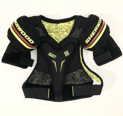 Ombreiras Sherwood Rekker Legend 4 juniores para hóquei no gelo - Ótimo estado - Imagem 1 de 4