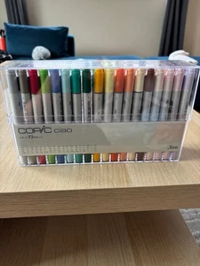 COPIC Ciao Starter 72-Colour 72.Too Illustration Markers Beginner Made in Japan - Picture 1 of 4