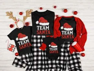 Team Santa Family Matching Shirt, Family Christmas Gift, Family Matching Shirts - Picture 1 of 5