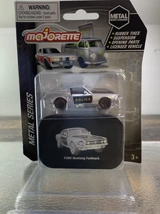 2021 MAJORETTE METAL SERIES FORD MUSTANG FASTBACK POLICE with TIN BOX - Picture 1 of 2