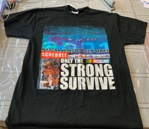 2001 Nascar Winston Cup Series Only The Strong Survive T-shirt - Picture 1 of 3