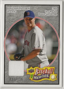 2008 Upper Deck Baseball Heroes Charcoal Jersey #23 Jonathan Papelbon /125 - Bild 1 von 2