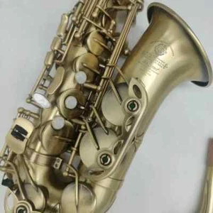 High Grade Antique Finish Eb E-flat Alto Saxophone Sax Shell Key Carve Pattern - Picture 1 of 19