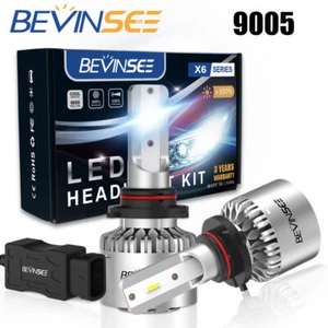 2X HB3 9005 LED Headlight Bulbs 6000K High Beam Fit Volvo V50 2005-2007 White - Picture 1 of 9