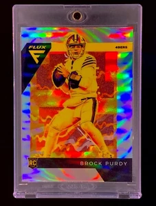 BROCK PURDY ROOKIE REFRACTOR SILVER PRIZM RC Card Holo 2022 Panini - 49ERS - Picture 1 of 8