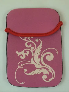 FUNDA DE NEOPRENO CON DIBUJO DE 9" PULGADAS PARA TABLET EBOOK COLOR ROSA - Imagen 1 de 1