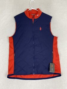 NWT KJUS Mens Release Red & Blue Golf Lightweight Vest Size XL