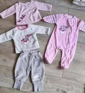 Ergee Baby Mädchen Set Pullover Hose Schlafanzug Warm Einhorn Rosa Weiß Grau - Bild 1 von 6