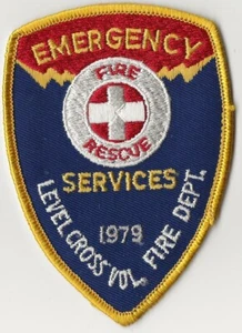 LEVEL CROSS North Carolina Fire Rescue EMT Dept Shoulder Patch - Picture 1 of 1