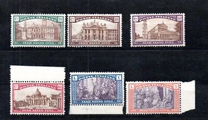 Italy 1924 old set Holey year 1925 stamps (Michel 206/11) nice MLH - Picture 1 of 2