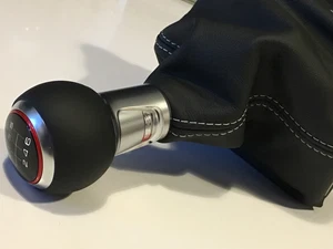 Brand New Genuine Audi A3 S3 8V S-line gear knob gearstick with White stitching - Picture 1 of 12