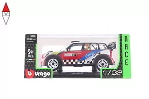MODELLINO BBURAGO MINI JOHN COOPER WORKS WRC 1/32 RACE - Foto 1 di 3