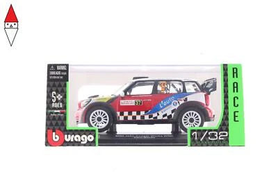 MODELLINO BBURAGO MINI JOHN COOPER WORKS WRC 1/32 RACE - Immagine 1 di 3