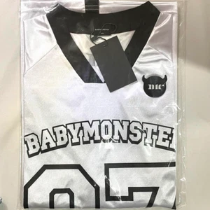 BABYMONSTER Official MD Jersey White DRIP Pop-Up Uniform Free Size BAEMON NEW - Picture 1 of 6