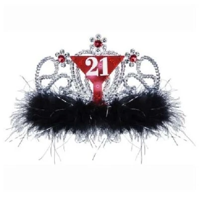 21 Tiara, 1 piece, plastic #60176 - Image 1 of 4