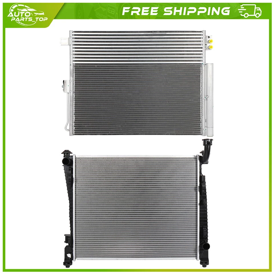 Aluminum Radiator and AC Condenser Cooling Kit For 2011-2013 2014 Dodge Durango Foto 1 de 1