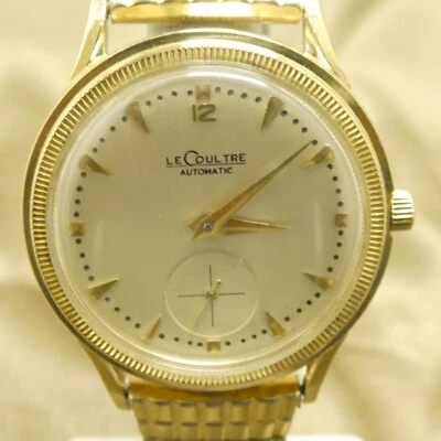 Reloj suizo automático para hombre LeCoultre Bumper oro 14K borde moneda  Foto 1 de 4