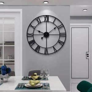 50/80 cm Large Indoor and Outdoor Roman Digital Clock Garden Giant Round Face AU - Picture 1 of 17