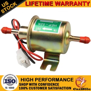 Electric Fuel Pump HEP-02A 2.5-4PSI 12V Inline Low Pressure Gas Diesel Universal - Picture 1 of 15