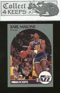 1990-91 Hoops #292 Karl Malone (HoF Utah Jazz) - Picture 1 of 2