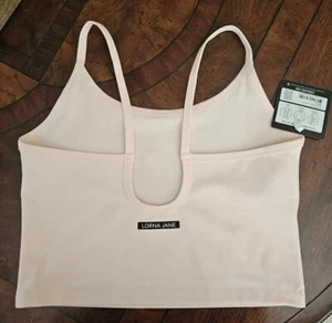 NEW Lorna Jane Prime Cropped Active Tank Top Dusty PINK Workout Shirt Size XL - Picture 1 of 12