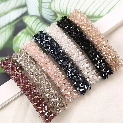 Fashion Women Girl Bling Crystal Rhinestone Hair Clip Barrette Hairpin Clips