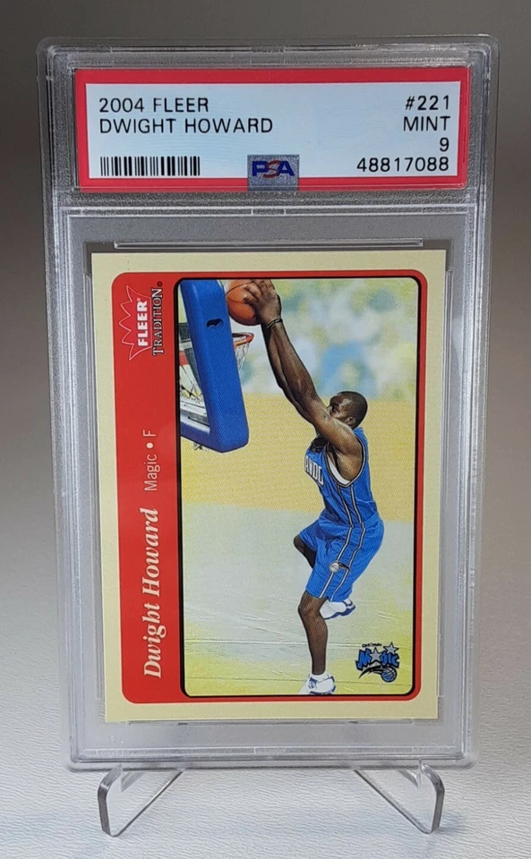 Dwight Howard 2004 Fleer Tradition Rookie Card RC #221 PSA 9 LOW PSA POP - Image 1 of 1