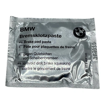 Genuine BMW MINI Anti Squeal Squeak Brake Pad Lube Paste Grease Packet - Image 1 of 4