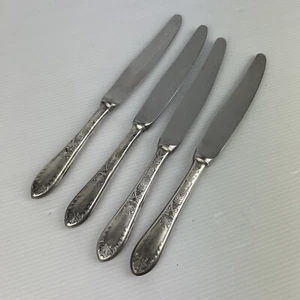 4 Polish European Hefra D Fraget MET 60 Silver plated Knives Silverware - Picture 1 of 15
