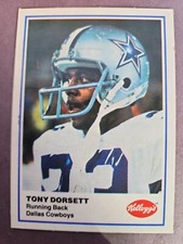 1982 Kellogg's Tony Dorsett Dallas Cowboys #NNO