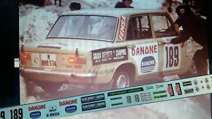 Calca/Decal Seat 124 #189 J. Casanovas Rally Monte Carlo 1971 1/43 - Imagen 1 de 1