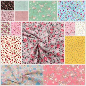 Tela Mini Ditsy Florales 100% Algodón | Incrementos de Medio Metro | Rosa y Hubble - Imagen 1 de 102
