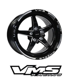 VWST008 VMS Racing Black V Star Rim Wheel 17X8 5X100 ET 35 6.40" BS - Picture 1 of 1