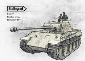 Stalingrad 1/35 #3177 German Panther Crew "Normandy 1944" - Picture 1 of 7