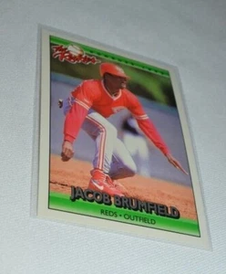1992 DORUSS THE ROOKIES - JACOB BRUMFIELD REDS OUTFIELD CARD 19 - Picture 1 of 4