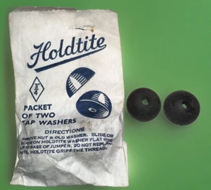 ‘Holdtite’ - FLAT DOMED/PEGLER/DELTA-ARMITAGE/ TANTARA Tap Washers (Qty: 2) - Picture 1 of 2