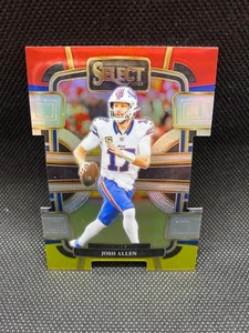 2023 Panini Select - Concourse Josh Allen #13 Red & Yellow Prizm Die-Cut - Picture 1 of 2