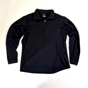 Vintage USA Made Patagonia Capilene S 1/4 Zip Pull Over Base Layer Shirt Black - Bild 1 von 11