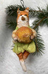 Ancien Ornement de Noël en coton Vintage Sapin Xmas Nouvel An 🎄5825 - Picture 1 of 9