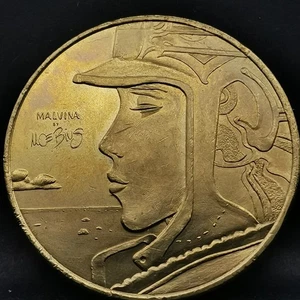 JETON TOURISTIQUE MDP ND 2004 EXPOSITION MIYAZAKI MALVINA MOEBIUS / MEDAILLE 34 - Picture 1 of 2
