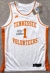 COACH RICK BARNES SIGNED TENNESSEE VOLS VOLUNTEERS BASKETBALL JERSEY NCAA BAS - Picture 1 of 5
