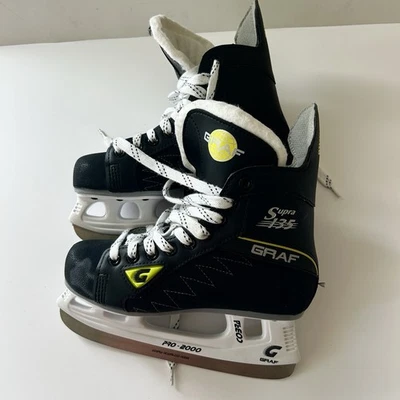 Graf Supra 135 Ice Hockey Skates Size 4 COBRA Stainless Steel Pro 2000 - Image 1 of 4