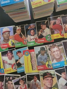 1963 Topps Baseball Set Builder Lots - 50 Different Vintage Cards - Picture 1 of 8
