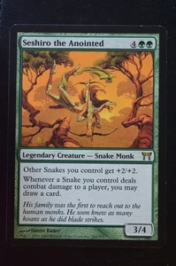 Magic The Gathering MTG SESHIRO THE ANOINTED Champions of Kamigawa LP Played - Picture 1 of 2