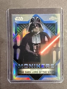 2023 Topps Chrome Star Wars #M-1 Darth Vader Refractor Monikers - Picture 1 of 2