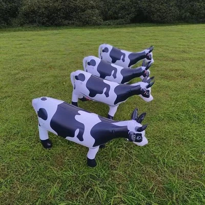 Inflatable Animal Cow Large PVC Fancy Props for Beach Kids Gifts Summer Toy - Image 1 of 4