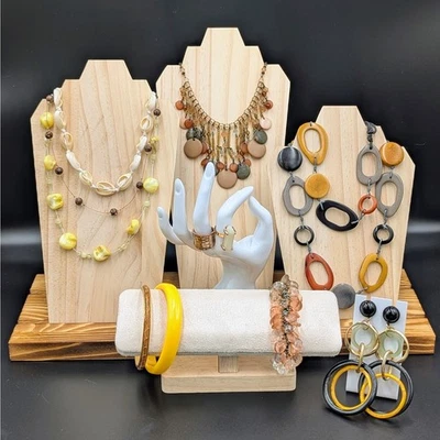 Boho Designer Jewelry Bundle – 11 Pieces – Premier Designs, Tagua Nut & Shell  - Image 1 of 4