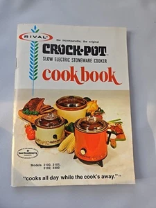 Vtg Rival CrockPot Slow Electric Cooker Cookbook Models 3300 3100-3101 3102-3103 - Picture 1 of 5