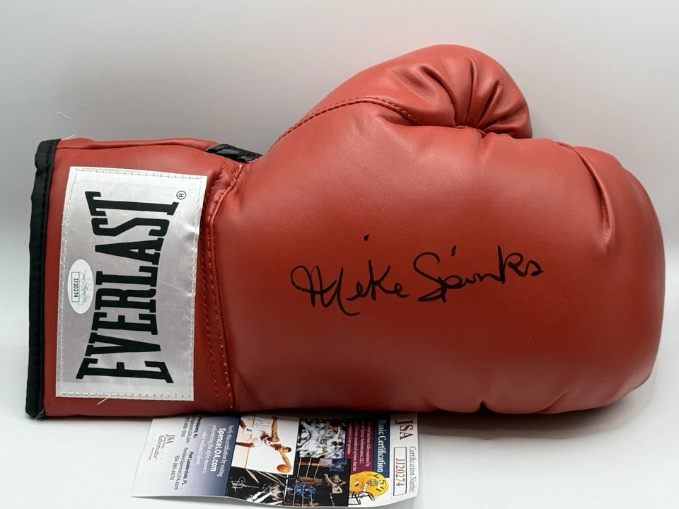 Michael  Mike "Spinks" Signed Boxing Glove JSA Authentication COA - Image 1 of 1